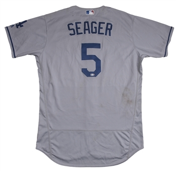2016 Corey Seager Rookie Game Used Los Angeles Dodgers Road Jersey (MLB Authenticated)